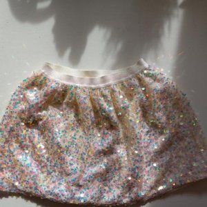 Cat & Jack Girls' Cream Sequin Tutu